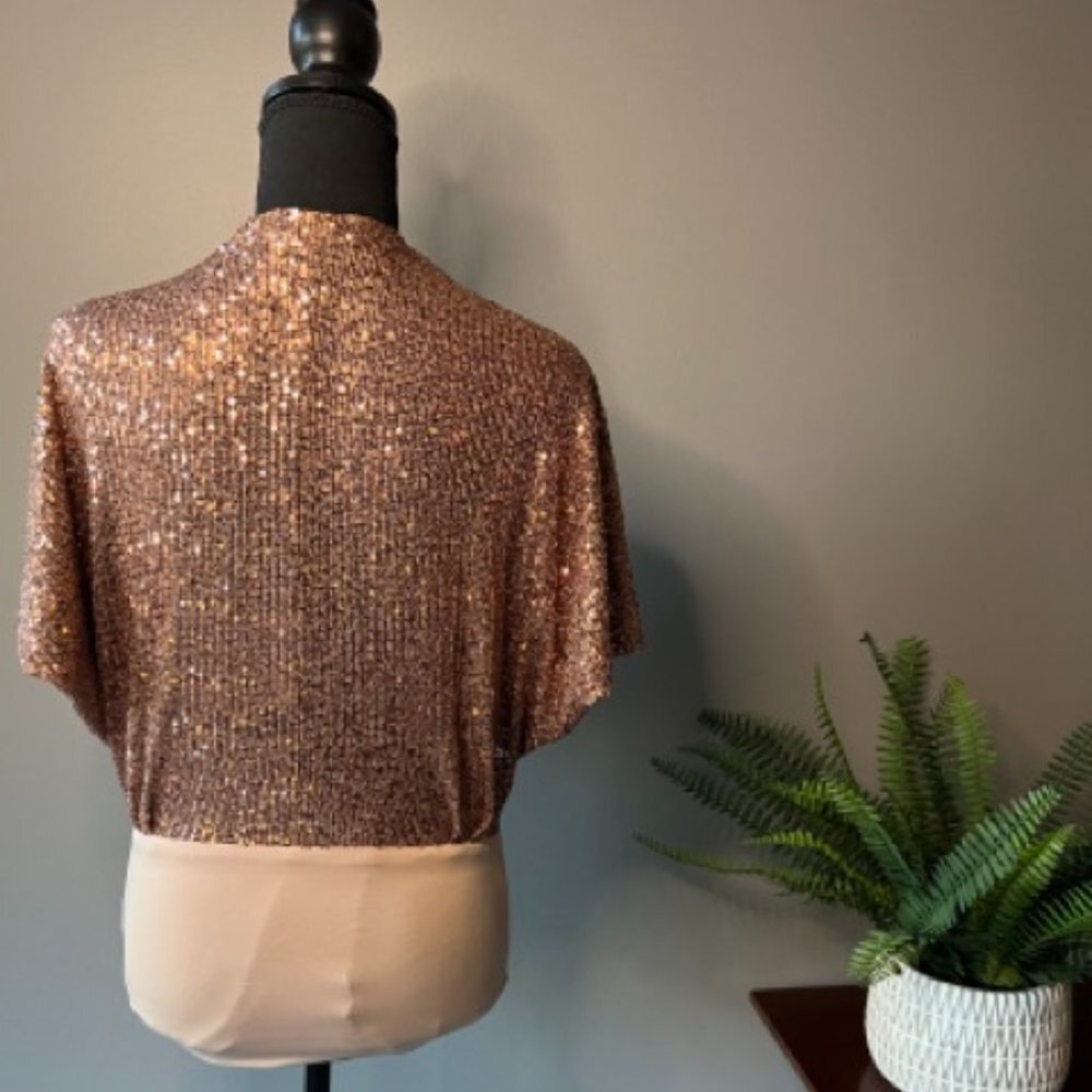 Vici Sequin Gold Bodysuit, Extra Small Brand New - 0325 - Picture 3 of 3